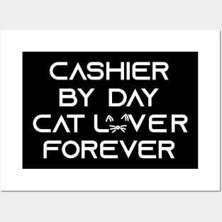 cashier cat lover Posters and Art